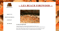 Desktop Screenshot of lesbeachfirewood.com